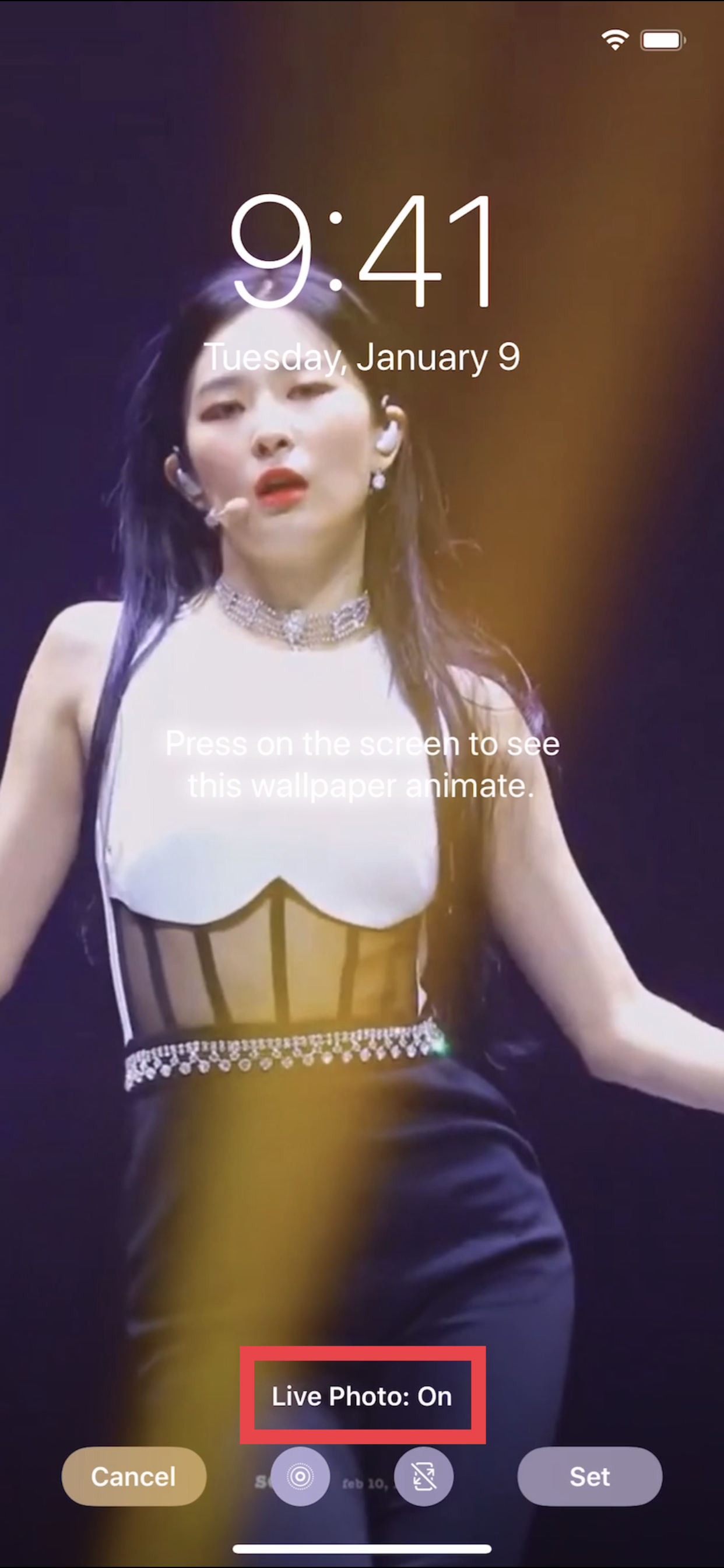 Live Photo not playing on the lock screen?